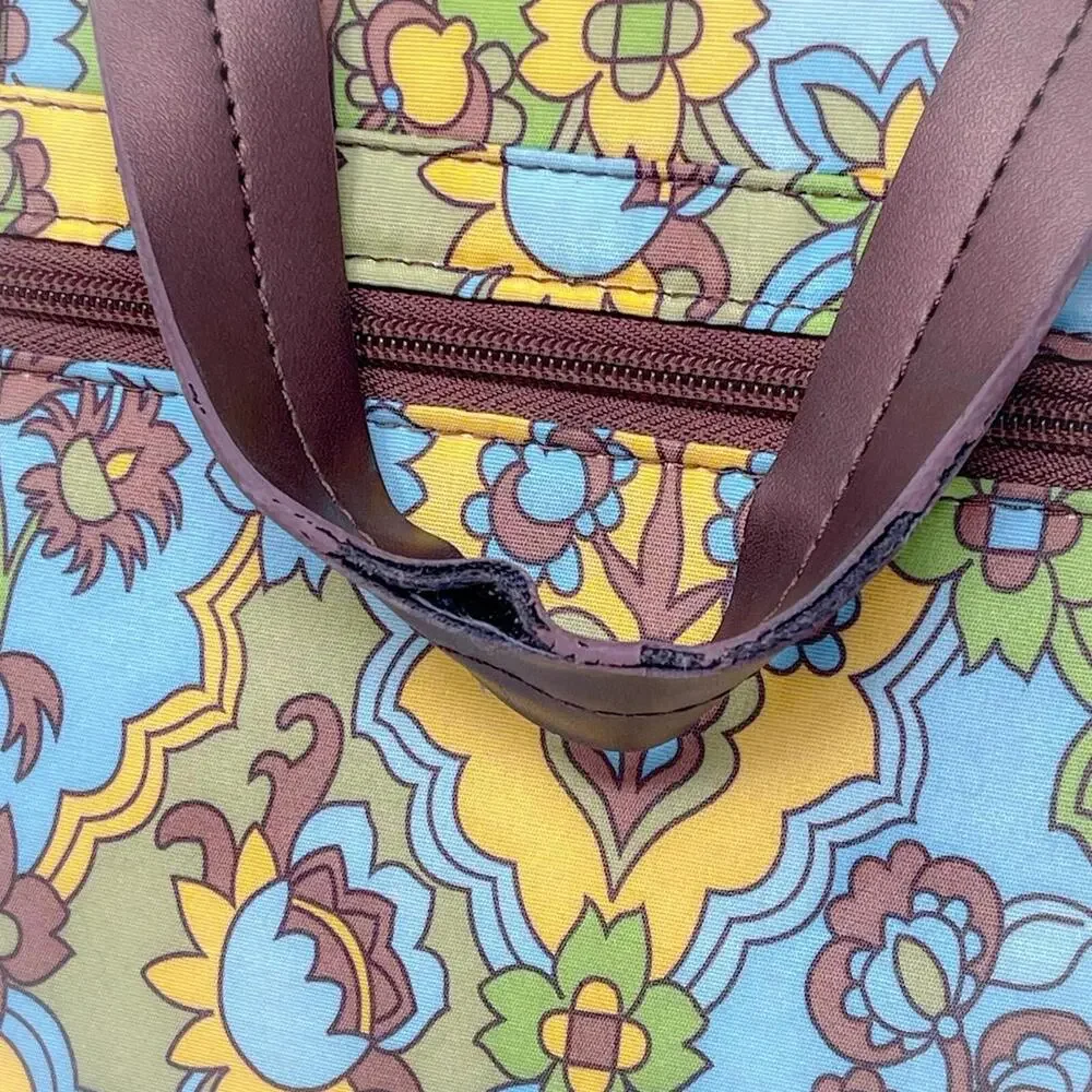 Kathy Van Zeeland Laptop Bag Groovy Retro Aesthetic Floral Flowers Rare NWoT 🕺‎